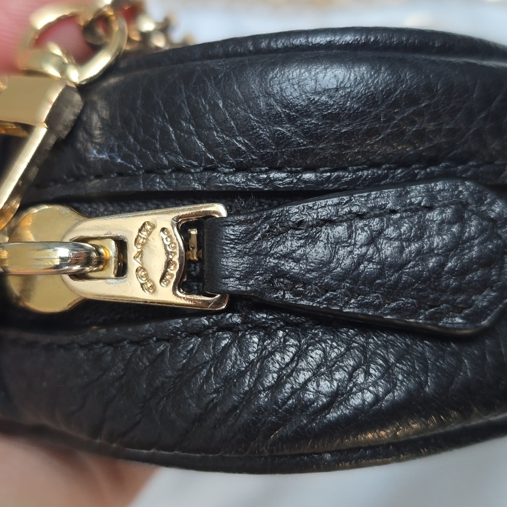 Coach Jes Black Stagecoach Crossbody Gold chain strap - Picture 5 of 11